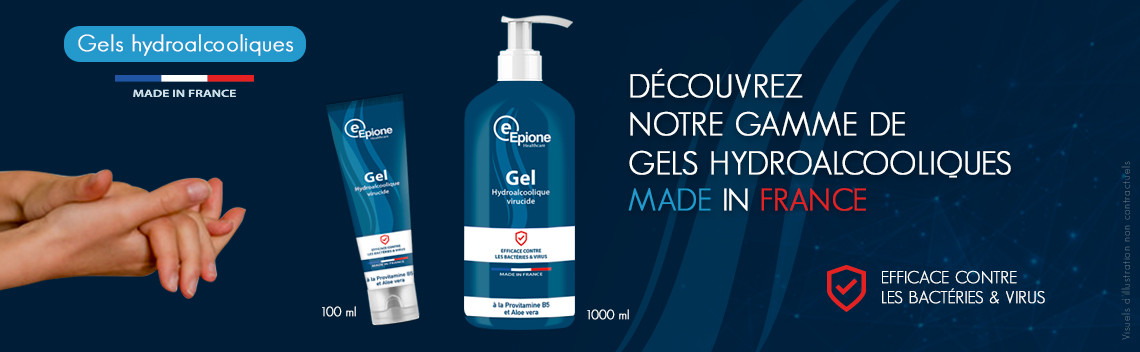 Les gels hydroalcooliques Made in France